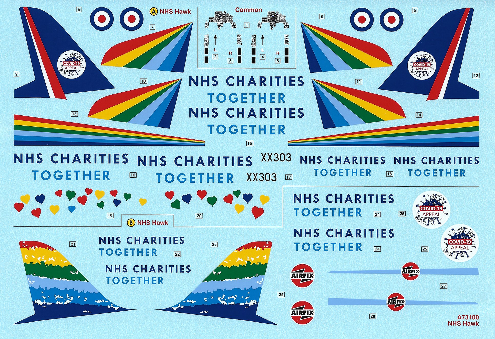 Airfix 1/72 NHS Charities Together Hawk