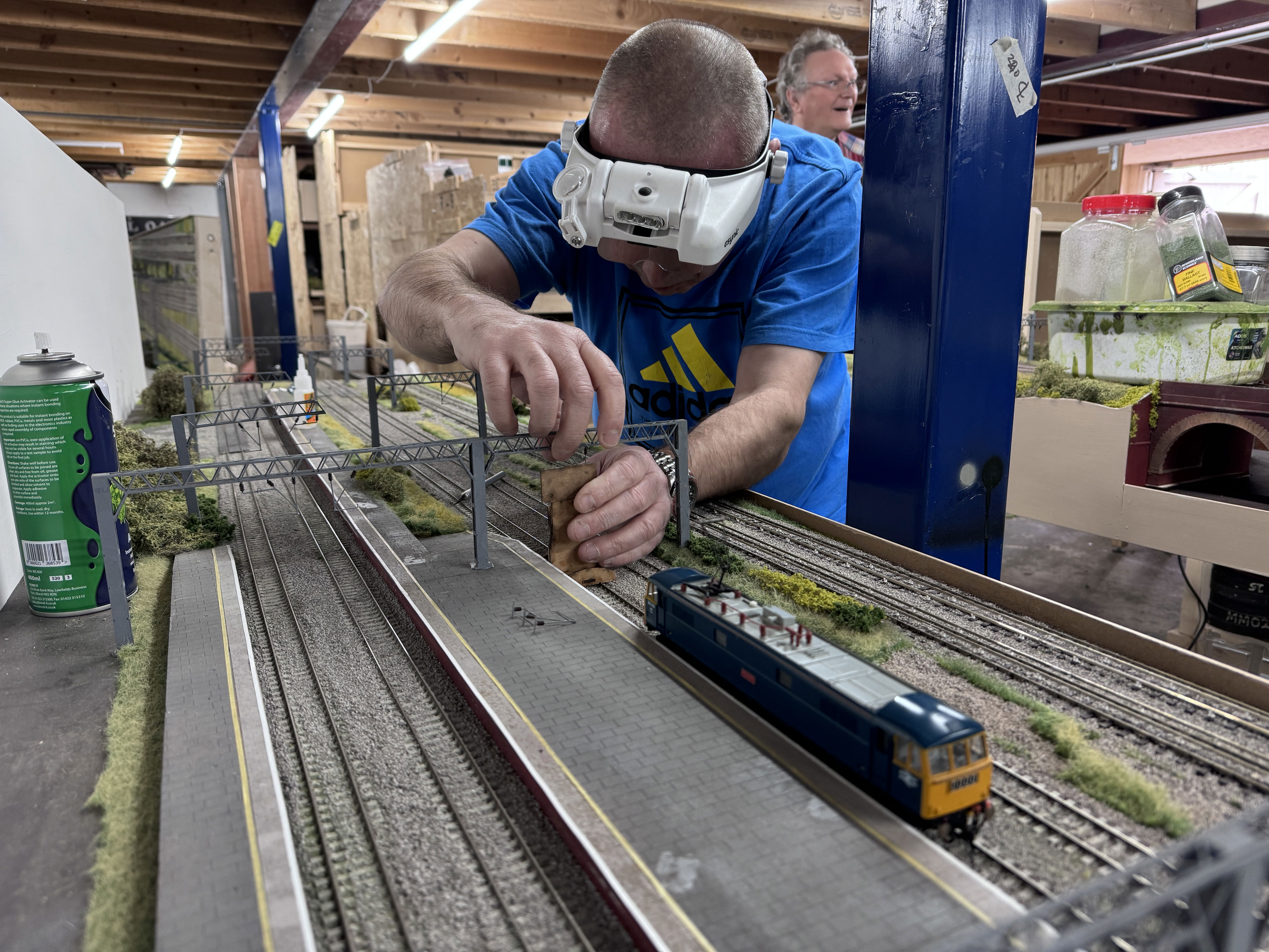 Catenary installation on Making Tracks: The Final Frontier.