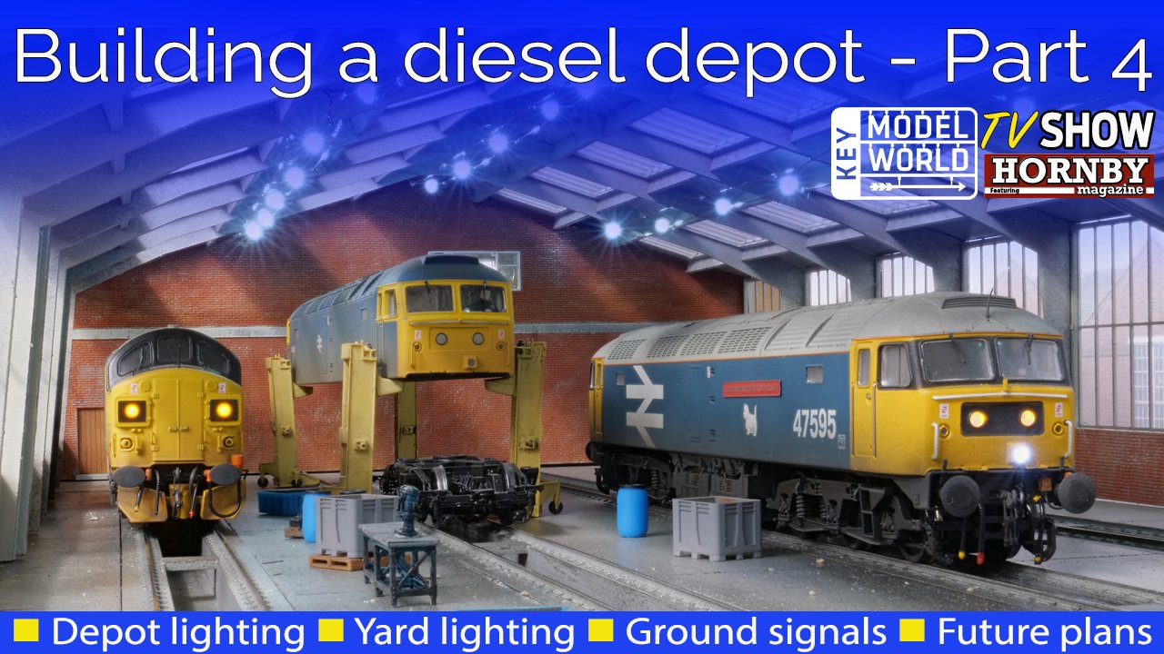 How to build a OO gauge diesel depot part four.