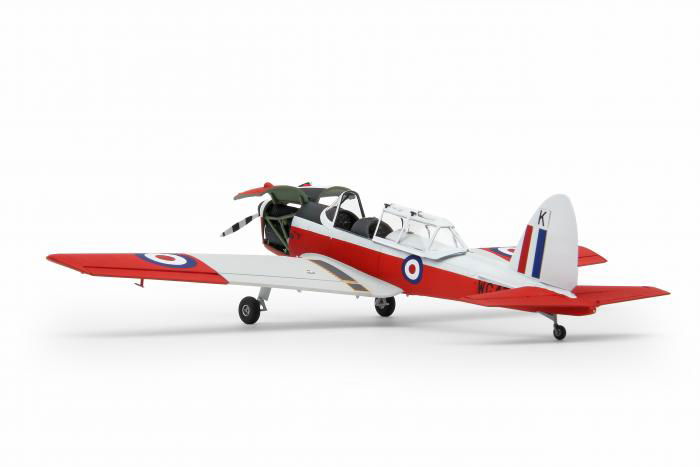 AMW126 Airfix Chipmunk T.10 model view from back left with white background