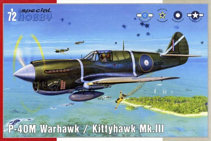 Special Hobby Models 1/72 CURTISS KITTYHAWK Mk.III Long Fuselage P-40K 