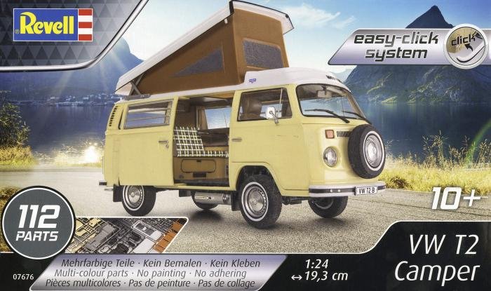 Revell 07676 1/24 VW T2 Camper model kit review