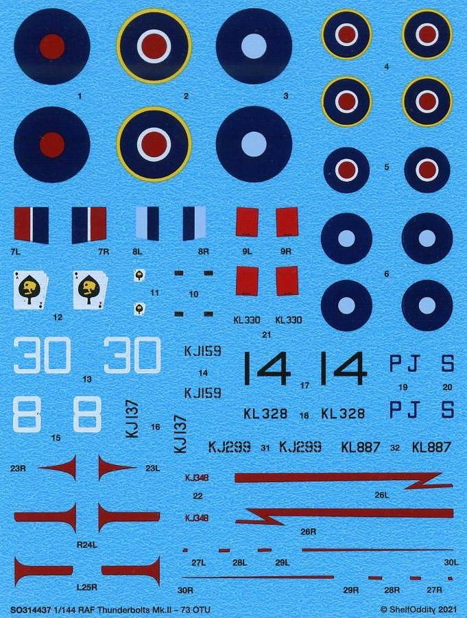 NEW 1/144 AIRCRAFT DECALS BY SHELF ODDITY