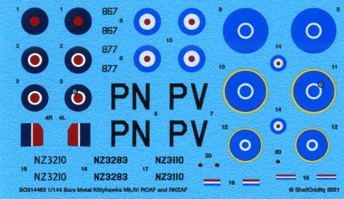 NEW 1/144 AIRCRAFT DECALS BY SHELF ODDITY