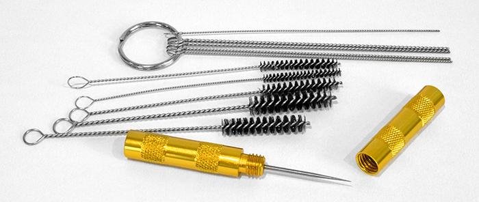 Air Brush Cleaner Kit,11pcs Airbrush Cleaning Repair Tool Stainless Steel  Spray Gun Cleaning Kit