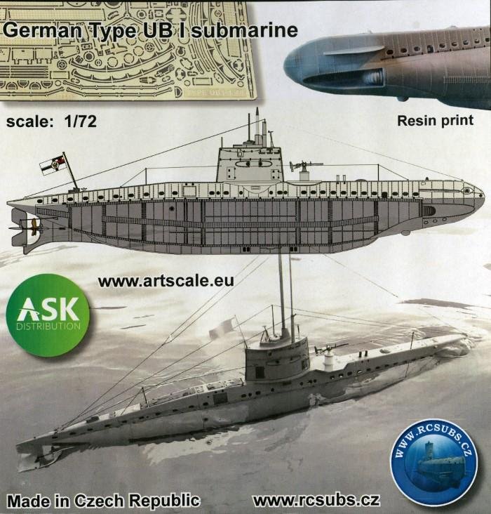3D-PRINTED GERMAN TYPE UBI SUBMARINE FROM ASK DISTRIBUTION