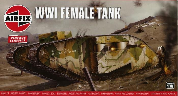 WWI Female Tank 1:76 Scale Free Shipping!