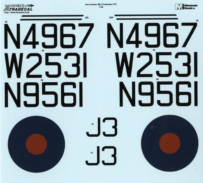 XTRADECAL’S NEW 1/48 ANSON SCHEMES