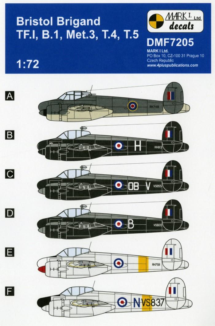 NEW 1/72 BRISTOL BRIGAND DECALS FROM MARK I