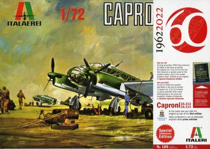 CAPRONI 313/314 REISSUED BY ITALERI