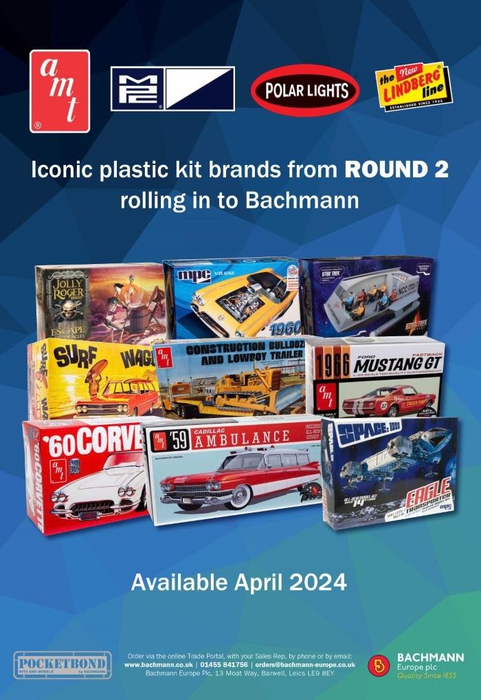 ROUND 2 BRANDS NOW WITH BACHMANN: AMT, MPC, POLAR LIGHTS, LINDBERG