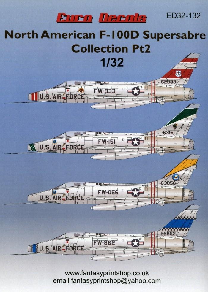LARGE-SCALE SUPER SABRE MARKINGS FROM EURO DECALS