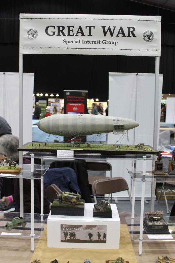 The Great War Special Interest Group displays include models of all aspects of the Great War, including aircraft, tanks, artillery, dioramas and vignettes.