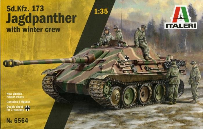 Italeri 1/35 Sd.Kfz.173 Jagdpanther with winter crew