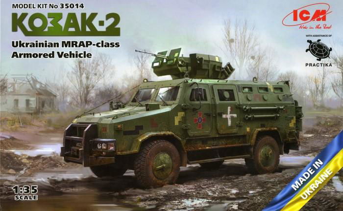 NEW-TOOL 1/35 KOZAK-2 MRAP FROM ICM