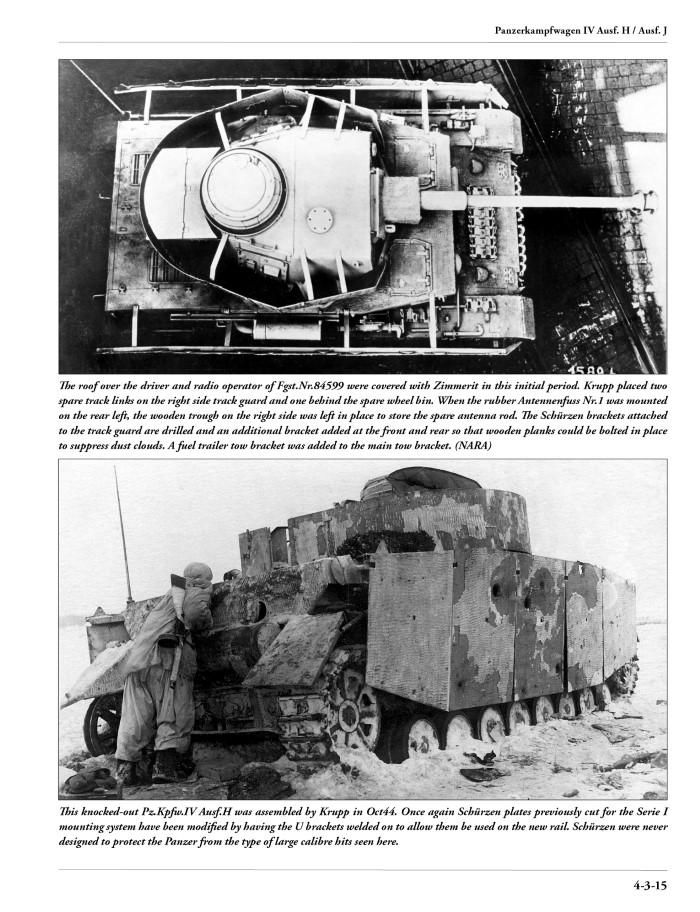 PANZER TRACTS PANZER IVH/J REFERENCE