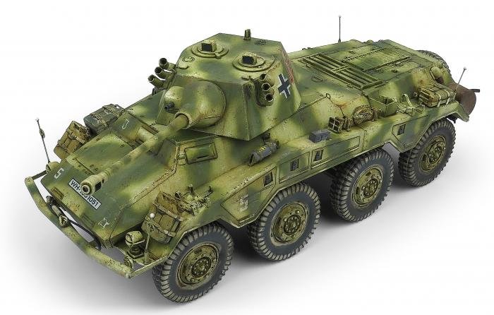 Italeri 1/48 Sd.Kfz.234/2 Puma 6601 full build