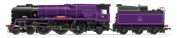 00 gauge 34027 taw valley purple train 