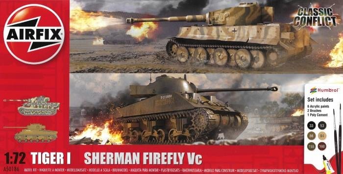 Airfix Tiger I and Firefly