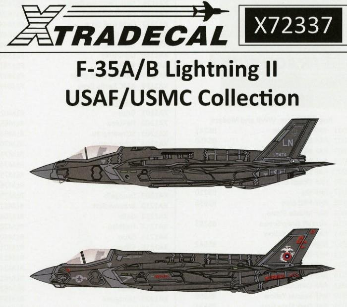 HEAPS OF F-35 MARKINGS FROM XTRADECAL!