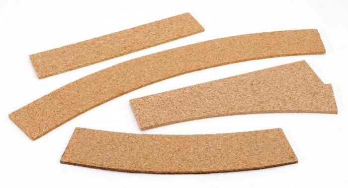 OO Gauge Cork Track Pre-cut 4 Pk by Natural Scenics Double Curve 1st Radius 