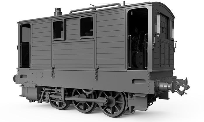 Locomotives with and without side skirts and cowcatchers are planned in the tooling suite.