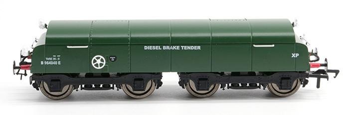 Turned metal wheels and NEM coupling pockets with small tension lock couplings are part of the specification for the 'OO' gauge brake tenders.
