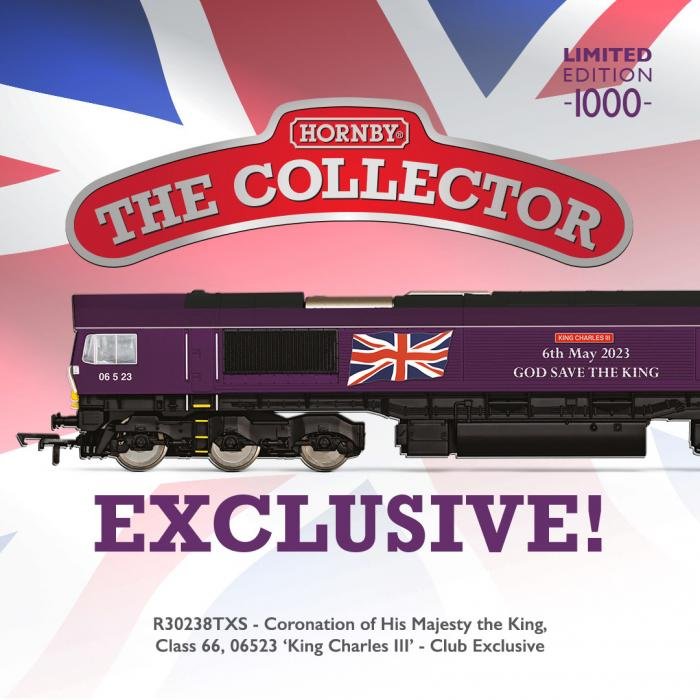 Hornby King Charles III coronation Class 66 limited edition.