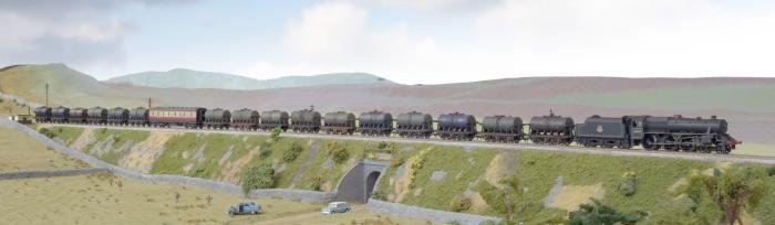 A Stanier 'Black Five' 4-6-0 has charge of milk train on Hills of the North, recapturing the BR steam era on the West Coast Main Line.