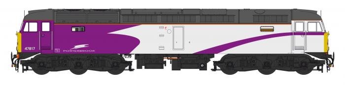 Side profile artwork for 47817 in its 1996-1998 Porterbrook purple and white.