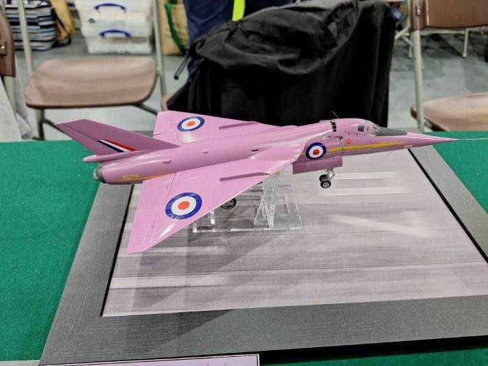Above: Amazingly, IPMS Harrow member Nick Hooper’s 1/48 Fairey Delta 2 research aircraft was completed entirely from scratch.