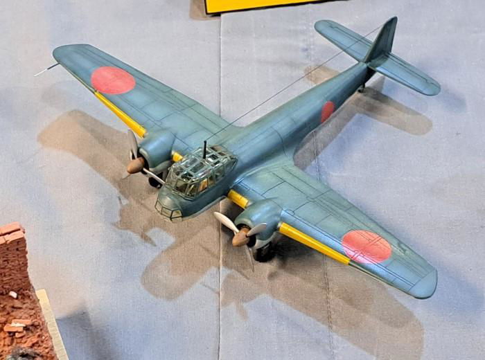 Above: There aren’t many kits available of the Kyushu Q1W1 Tokai – known to the Allies as ‘Lorna’ – but Wolverhampton Model Club’s Ian Jukes made this splendid example using the Pavla Models kit, weathering the upper surfaces convincingly.