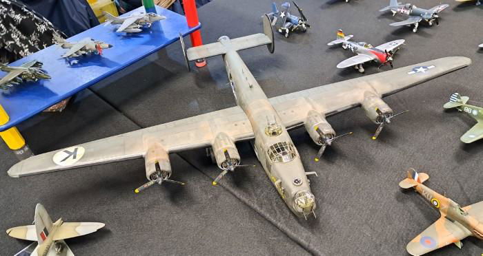 Above: Larger-scale kits, such as Hobby Boss’ 1/32 B-24 Liberator, are becoming increasingly popular sights on display tables, with this example by West Riding (Leeds) Model Club member Paul Hughes positioned front and centre.