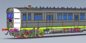 GWR steam railmotor CAD