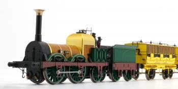 Liverpool and Manchester Railway (LMR) centenary train pack containing LMR 0-4-2 Lion