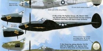 NEW ILIAD P-38 DECALS 