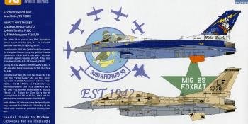 NEW 1/48 F-16 SPECIAL LIVERIES FROM TWO BOBS