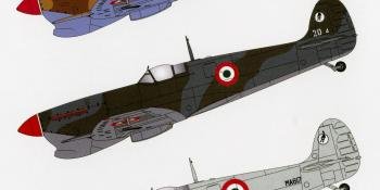 EXOTIC DECALS MARKINGS FOR SPITFIRE, Bf 109, Bf 110 AND P-39