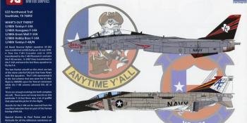 NEW 1/48 F-4N AND F-14A DECALS FROM TWO BOBS