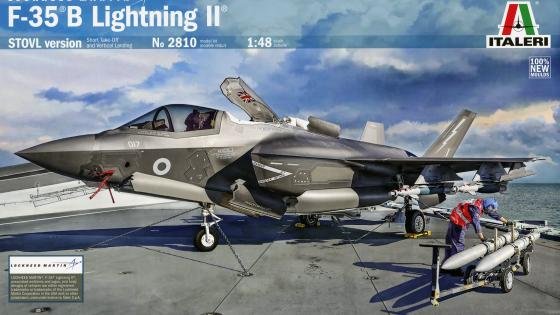 Italeri’s all-new 1/48 F-35B Lightning II boxed