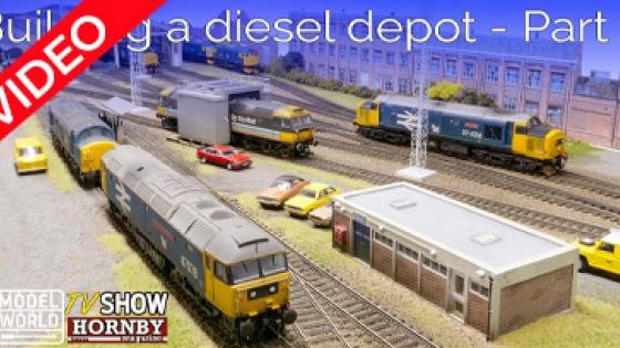 Building a Diesel Depot in OO gauge in Part Two
