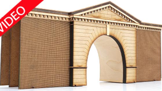 PJM Models laser-cut OO gauge Watford Tunnel kit