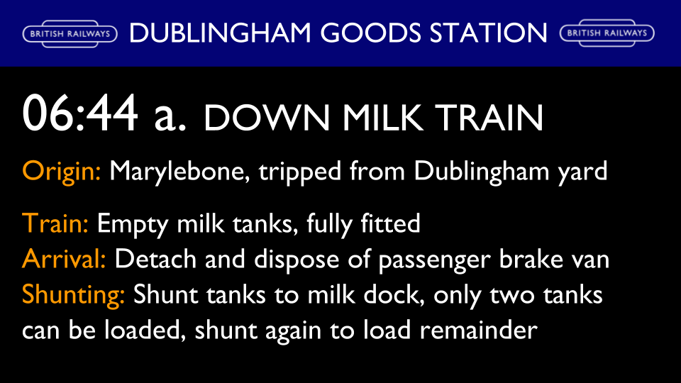 Dublingham three-rail goods shunting layout in OO gauge.