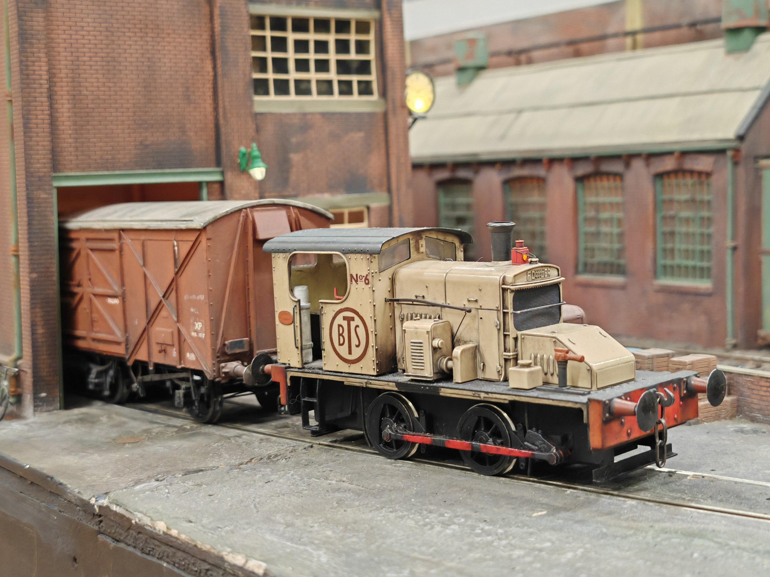 Burn Thorn and Sons is a busy 'O' gauge shunting scene displayed by Joshua Haworth at Model World LIVE.